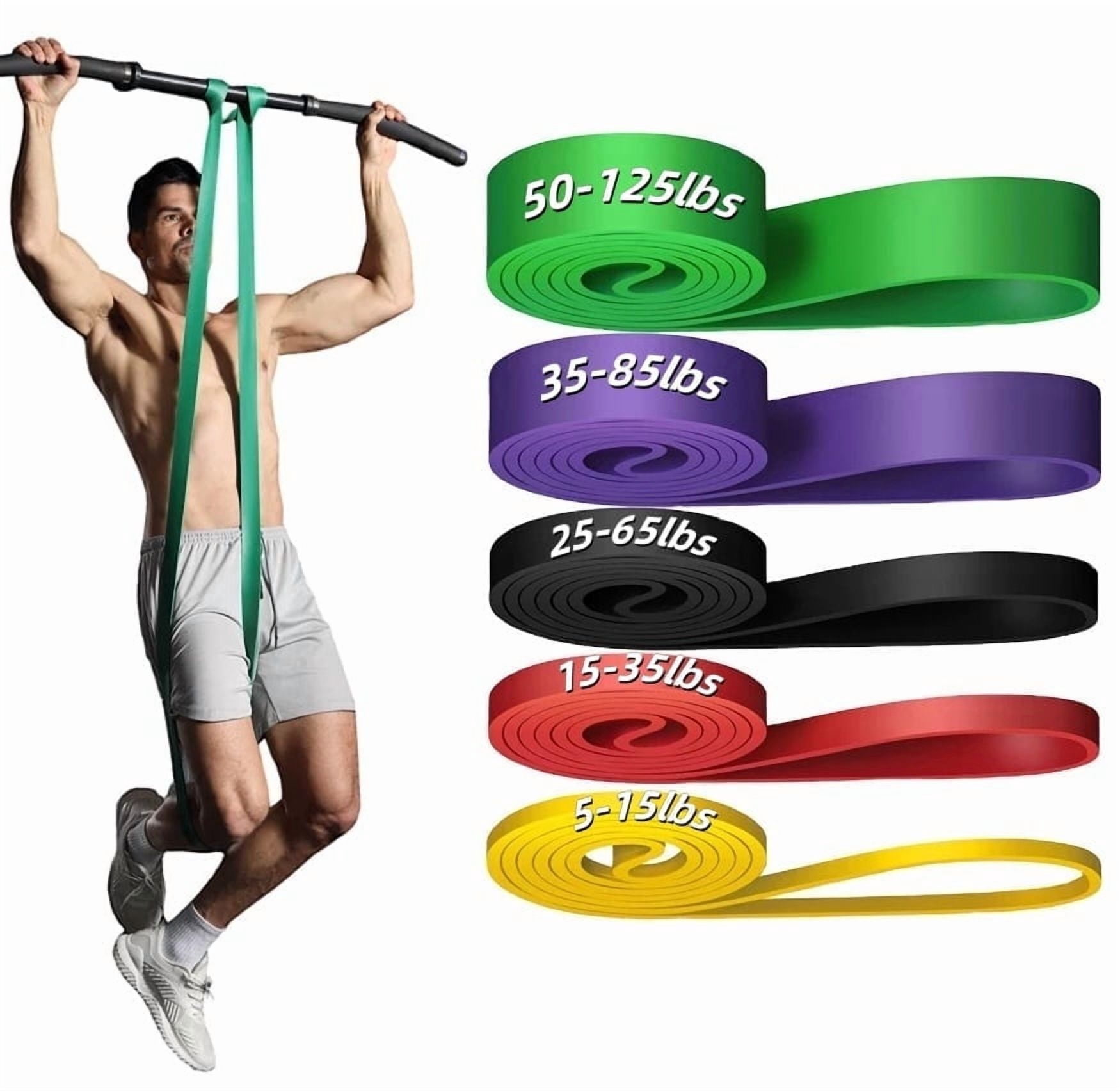 Resistance Bands, Pull-Up Assistance Bands - Exercise Bands, Stretching Bands, Fitness Bands for Men and Women for Fitness, Training, Physiotherapy, Body Stretching