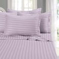 thumbnail image 1 of 800 Thread Count 100% Egyptian Cotton 4-Piece Bed Sheet Set (1 Flat, 1 Fitted Sheet, 2 Pillow Covers) 27 Inches Deep Pocket Size Stripe Pattern, 1 of 4