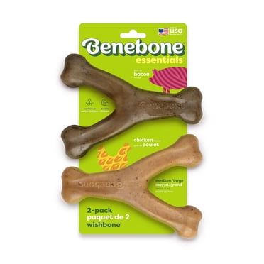 Benebone Essentials Wishbone, Bacon and Chicken, M/L, 2pk