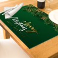 thumbnail image 1 of Oleegame 1PC Placemat Christmas Table Placemats Christmas Rustic Vintage Washable Table Mats, 1 of 4