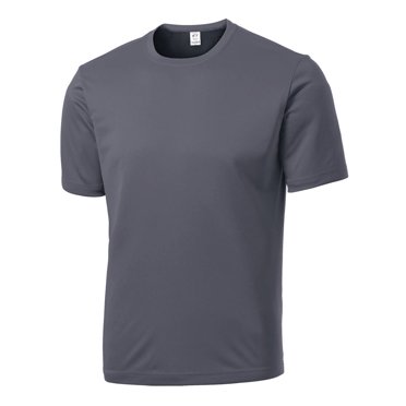 Gravity Threads Chandail à Manches Courtes pour Hommes Évacuant l'Humidité - Gris Béton - 2X-grand