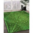 thumbnail image 3 of Ahgly Tapis d'Intérieur Lavable en Machine Carré Vert Émeraude Profond, 3 Pieds Carré, 3 of 7