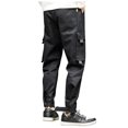 thumbnail image 3 of Pantalon Homme Design Pantalon Homme Couleur Unie Pantalon Décontracté à Cordon de Serrage Pantalon de Randonnée Pantalon de Travail Pantalon de Vêtements d'Extérieur pour Homme Mode, 3 of 6