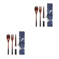 thumbnail image 1 of Maytalsory Set School Student Chopstick Fork Spoon Flatware with Storage Bag Type 5 2Set, 1 of 6