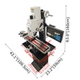 thumbnail image 2 of Mini Machine de Perçage et de Fraisage de Précision, Tour de Perçage et de Fraisage Sans Balais 110 V avec Axe X Alimentation et Règle de Râpage à 3 Axes, 2 of 10