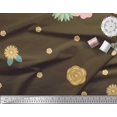 thumbnail image 3 of Soimoi Poly Georgette Fabric Artistic Flower Printed Craft Fabric by the Yard 42 Inch Wide, 3 of 3