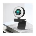 thumbnail image 5 of Computer Camera No Delays High Clarity Auto Focus 360 Degree Rotation Web Camera for Video Chat - Black White, 5 of 5