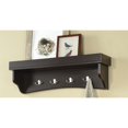 thumbnail image 2 of Bolton Furniture ASCA09CL Shaker Cottage Coat Hooks With Tray, Chocolate, 2 of 2