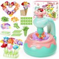 thumbnail image 1 of Flower Bouquet Making Kit for Kids – DIY Craft Toy with 120 Petals, 30 Centers, Stems & Wrapping Paper, Reusable Storage, Educational Arts & Crafts Activity Set, 1 of 11