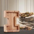 thumbnail image 4 of Agiferg Personalized Wooden Name Money Box Wooden Deposit Box Twenty Six English Letters, 4 of 6