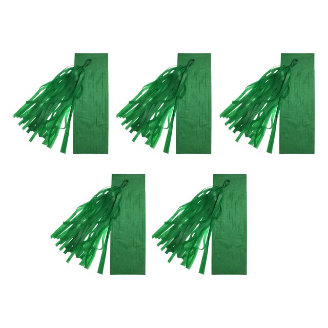 tredstone Premium Tissues Paper Tassels For Party Wedding And Birthday Hanging Decorations Reusable Paper Green,Type37 14 inch