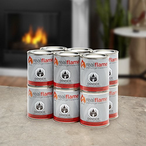 Real Flame Gel Fuel Cans - 12-Pack - Gelled Isopropyl Alcohol for