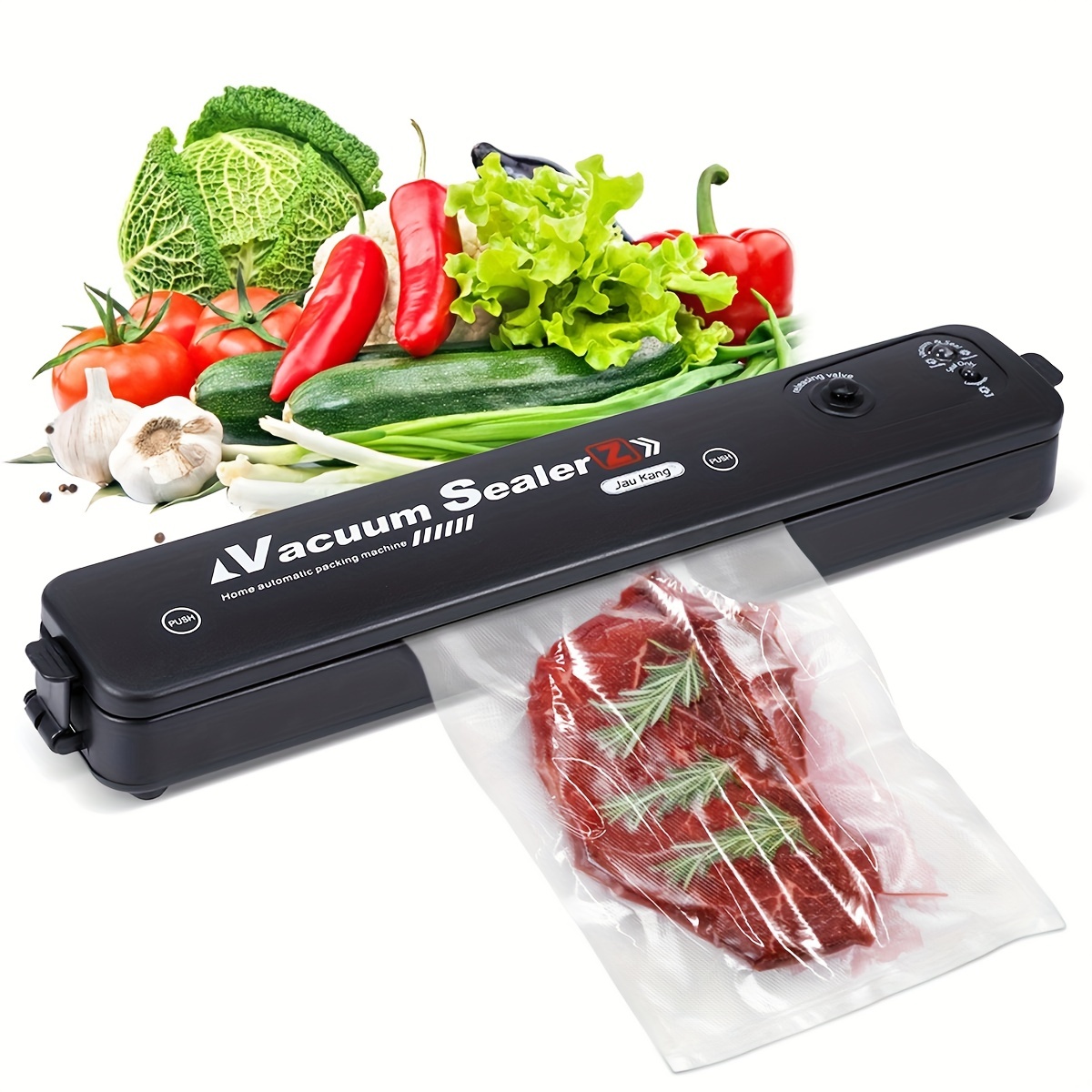 1 Pce Scelleuse sous Vide pour Conservation des Aliments - Système de Scellage Automatique pour Stockage des Aliments Secs