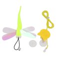 thumbnail image 4 of Door Hanging Cat Toy, Cat Hanging Toy Bell Adjustable Plush  For Cat Tease Cat Rope And Yellow Small Eye Sequined Dragonfly, 4 of 8