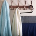 thumbnail image 3 of Coat Rack Wall Mounted Long,5 Tri Hooks for Hanging Coats, Coat Hooks Wall Mounted,Wall Coat Hanger,Hook Rack for Clothes,Jacket,Hats, 3 of 9