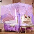 thumbnail image 2 of LNGOOR Cozy Pink Square Bed Canopy for Girls  Romantic Mosquito Net, 2 of 6