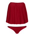 thumbnail image 4 of Womens Strapless Two Piece Bikini Swimsuit Swimwear Bathing Beach Suit Plus size, 4 of 6