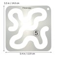 thumbnail image 4 of Quentinu 1pc Multi-functional Sewing Patchwork Tool Hollow Design Sewing Template, 4 of 7