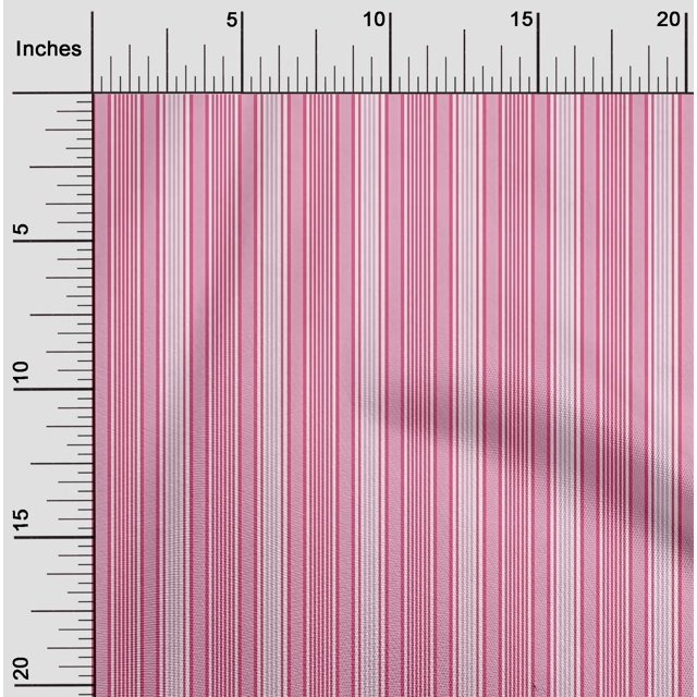 oneOone Viscose Chiffon Fabric Multicolor Stripe Print Fabric BTY 42 Inch Wide