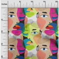 thumbnail image 2 of oneOone Georgette Viscose Light Beige Fabric Abstracts Sewing Craft Projects Fabric Prints By Yard 42 Inch Wide, 2 of 5