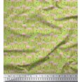 thumbnail image 1 of Soimoi Velvet Fabric Flamingo Bird Print Fabric by Yard 58 Inch Wide, 1 of 3