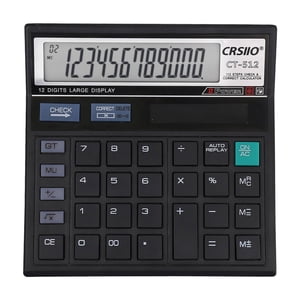 EGNMCR Battery Calculator 12-digit Portable Calculator With Large Buttons For Study Business And Office Use portable calculator