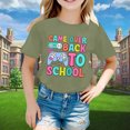 thumbnail image 2 of PMVFHDE T-Shirts Graphiques pour Filles, Manches Courtes, Col Rond, Lumineux et Confortables, Vert Clair, 12-13 Ans, 2 of 4
