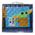 thumbnail image 2 of 2pc Star Wars Mandalorian Baby Yoda Quilt Throw Blanket Kids Bedding Set, 2 of 6