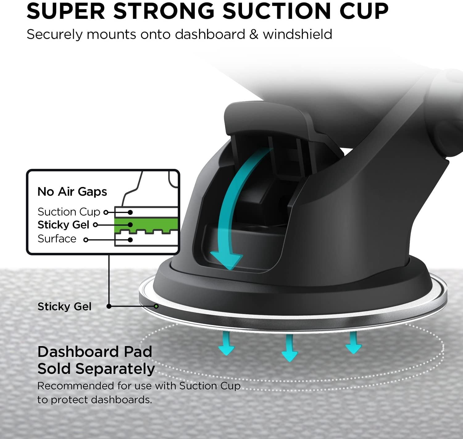 iOttie Easy One Touch Mini Dash & Windshield Car Mount Phone Holder || iPhone Xs Max R 8 Plus 7 Samsung Galaxy S10 E S9