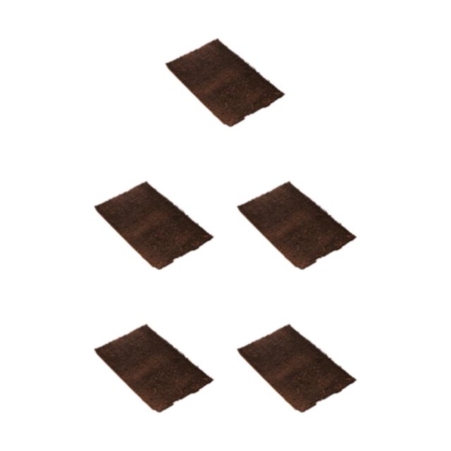 Youkk Polyester Chenille Bath Mat - Strong Water Absorption Exquisite Crafted Soft Texture No Shedding Coffee 40cm*60cm 5Set