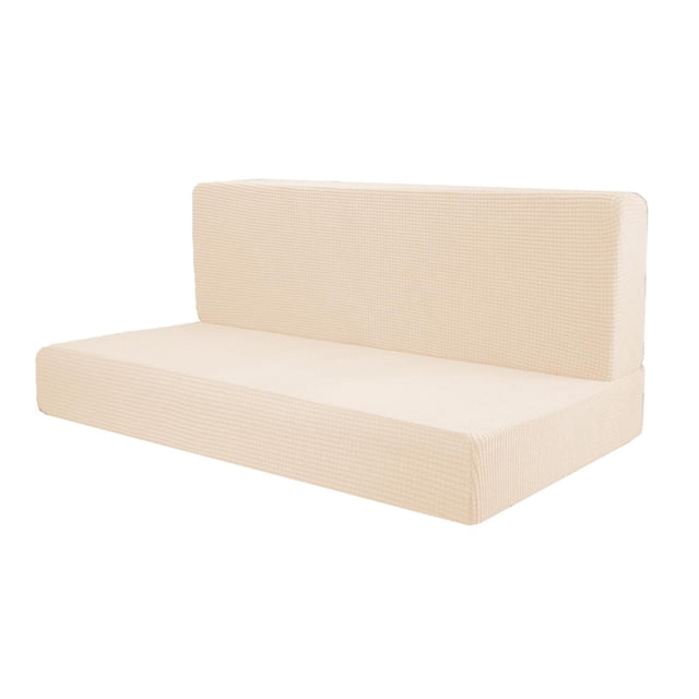 S SERENABLE 4 Pieces RV Seat Covers Soft Bench Covers Camper Cushion Covers for Trailers yellow