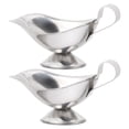 thumbnail image 1 of Shisuyan 2pcs Stainless Steel Gravy Boat 5oz Condiment Bowl Gravy Dispenser Sauce Container Pitcher, 1 of 1