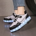 thumbnail image 2 of FhsagQ Bottes Enfants Chaussures d'Hiver Pointure 5.5 Chaussures pour Enfants Espadrilles à Semelles Épaisses avec Roues Chaussures Légères à la Mode Espadrilles à Roulettes Rechargeables par Usb Chaussures d'Hiver pour Filles Pointure 5 Noir Pointure 38, 2 of 8