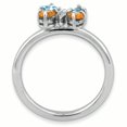 thumbnail image 2 of Bague Papillon en Argent Sterling Stackable Expressions Topaze Bleue & Citrine Taille 8, 2 of 3