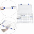 thumbnail image 4 of Bead Organizer Box Plastic Organizer Box with Dividers Beads Organizers and Storage Tackle Box Small Parts Organizer Bead Storage ( grid ), 4 of 6