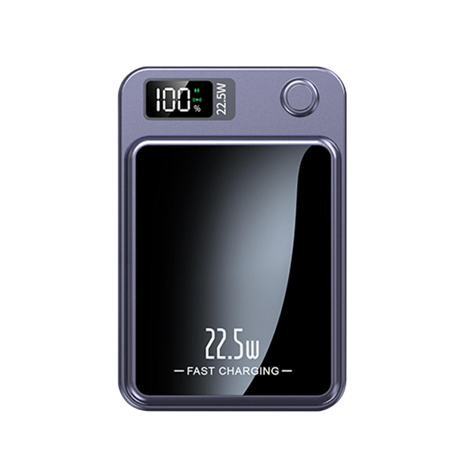Magnetic Wireless Power Bank 5000mah/10000mah Large Capacity Pd Fast Charger Portable Mobile Power Supply