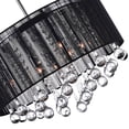 thumbnail image 3 of 6 Light Drum Shade Chandelier with Chrome finish, 3 of 6