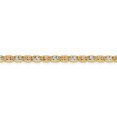 thumbnail image 3 of 14k 20 Inch 3.8mm Tri Color Gold Valentino Chain Necklace Pendant Charm Fancy, 3 of 9