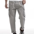 thumbnail image 2 of UVEASISHA Pantalon Cargo en Jean pour Homme, Pantalon Tactique pour Homme Léger Décontracté de Randonnée et d'Entraînement, Pantalon d'Extérieur à Multiples Poches pour le Camping en Solde Aujourd'hui, Gris, 4TG, 2 of 8