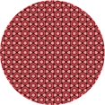thumbnail image 1 of Ahgly Company Machine Washable Indoor Round Transitional Red Area Rugs, 5' Round, 1 of 7