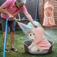 thumbnail image 4 of AYktou Home Organizers and Storage Microfiber Dog Bathrobe Drying Pet Bath Robe Pet Super Absorbent Towel For Dogs And Cats Machine Washable Dog Bath Towels for Party Indoors, 4 of 6