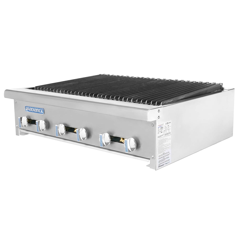 Turbo Air TARB-36 36" Countertop Charbroiler w/ Manual Controls, Natural Gas