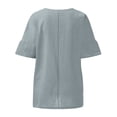 thumbnail image 4 of Meichang Cotton Linen Tops For Women, 4 of 5