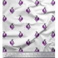thumbnail image 1 of Soimoi Polyester Crepe Fabric Bird Block Print Fabric by Yard 52 Inch Wide, 1 of 3