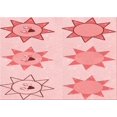 thumbnail image 1 of Ahgly Tapis Rectangulaire Lavable en Machine Intérieur Transitionnel Rouge Clair Rose, 8 Pieds x 12 Pieds, 1 of 7