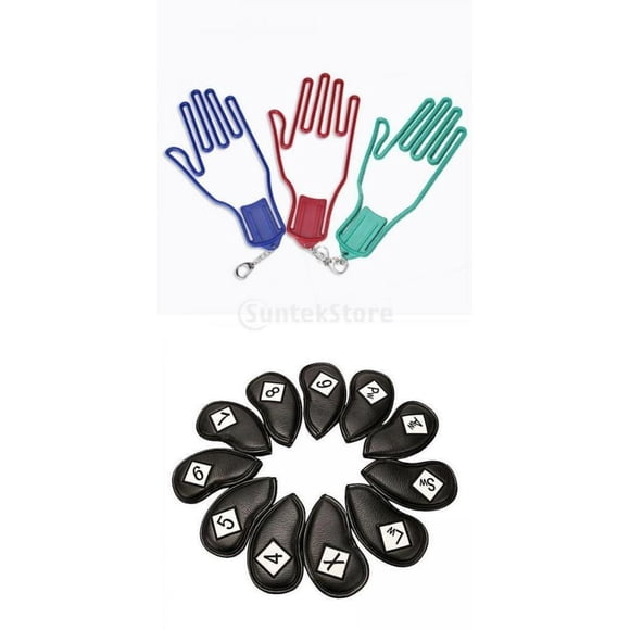 MesaSe Écarteur de Gants de Golf de Sport Extérieur + Couvre-Tête de Club en Fer