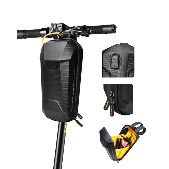 Scooter Storage Bag with USB Charging Port, Adults Electric Scooter Handlebar Bag, Waterproof Front Hanging Bag for GYROCOPTERS/ECOROAD/EVERCROSS/Gotrax/Hiboy Scooter Acc