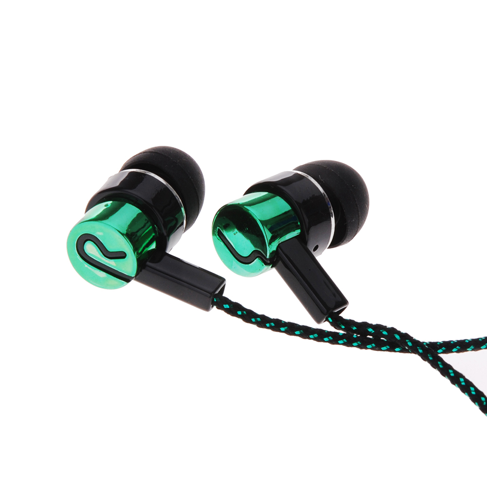 Amdohai 1.1M Reflective Fiber Cloth Line Noise Isolating Stereo In-ear Earphone Earbuds Headphones with 3.5 MM Jack Standard