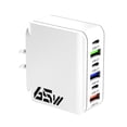 thumbnail image 1 of Staron Bloc de Charge Rapide, Chargeur de Charge Rapide Multiport 65w Tête de Charge Rapide USB 6-en-1 Compatible avec Plusieurs Appareils, 1 of 6