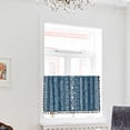 thumbnail image 4 of Valances for Windows Kitchen Curtains - Window Blackout Short Pole Pocket Curtain Panel, Suitable for Small Windows, Bathrooms, Basements Window Curtain Panels, 4 of 7